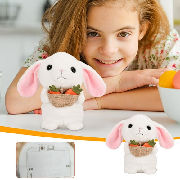 HOARBOEG Kid Toys Children's Electric Sound Little Hamster Can Learn To Speak Toy Repeating Puppy Bunny Doll Plush Doll Christmas Gift