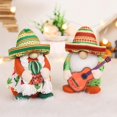 thumbnail image 4 of 2Pcs Cinco De Mayo Gnomes Plush Decorations Fiesta Sombrero Guitar Maracas Taco Tuesday Tomte Nisse Summer Mexican Decor Home Kitchen Pinata Tiered Tray Table Ornament Dia De Los Muertos Day, 4 of 8