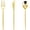 Gold, variant on 150PCS Gold Plastic Silverware Disposable - Heavy Duty Gold Plastic Cutlery - Gold Plastic Utensils Set Include 50 Knives,50 Forks,50 Spoons for Party&Wedding