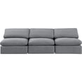 thumbnail image 6 of Meridian Furniture Indulge 105" Contemporary Velvet Modular Sofa in Gray, 6 of 8