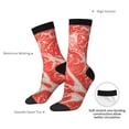 thumbnail image 4 of KLL Beef Steaks Print Cool Socks Men's Women's Crew Socks Funny Crazy Novelty Stockings, 4 of 6