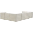 thumbnail image 4 of Meridian Furniture Quincy Cream Velvet Modular Sectional, 4 of 15
