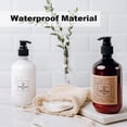thumbnail image 5 of 5 Sheets PVC Adhesive Bathroom Sorting Storage Stickers Waterproof Soap Labels for Bathroom Can/Bottles with Black Word Grass Pattern 230x200x0.2mm Sticker: 95x80mm 4pcs/sheet 5 sheets/bag, 5 of 9