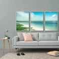 thumbnail image 2 of IDEA4WALL Framed Canvas Wall Art for Living Room, Bedroom Ocean Sea Beach Canvas Prints for Modern Home Decoration Ready to Hang, 2 of 4
