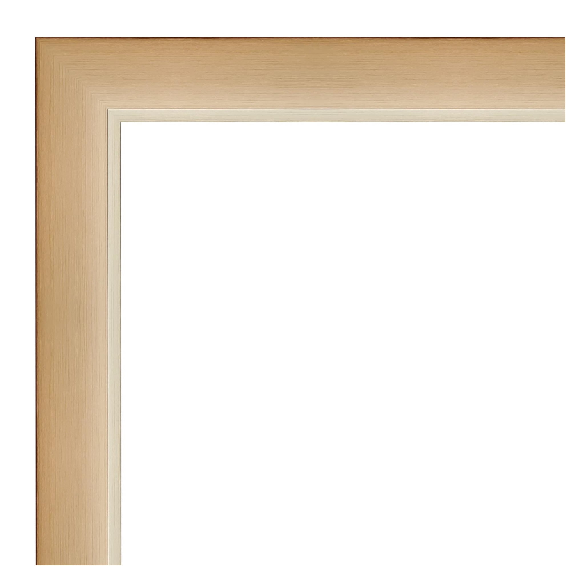 Amanti Art Natural Cork Board Framed Eva Ombre Gold Narrow Bulletin Board 39 in. x 27 in.