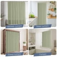 thumbnail image 5 of Sage Green Waterproof Shower Curtain, 48"x72" Washable Polyester Fabric Shower Curtains for Bathroom, Farmhouse Sage Green Decor Decorative Bathtub Curtain Sets with Hooks, 5 of 9