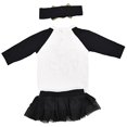 thumbnail image 2 of Unique Baby Girls 3pc Happy New Year Embroidery Tutu Layette Set (9M,Black), 2 of 5