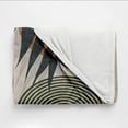 thumbnail image 6 of Boho Mid Century Throws Blankets Beige Orange Modern Abstract Throw Blankets Minimalist Sun Leaves Geometric Aesthetic Soft Warm Bed Bedding Women Blankets for Couch Bedroom Office 60"x80", 6 of 6