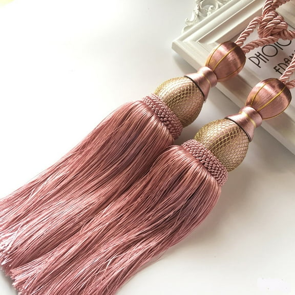 2pcs Large Tie Backs Ball Tassel Curtain Rope Tieback
