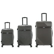 InUSA Resilience 3-Piece Hardside Luggage Sets with Spinner Wheels, Handle, Trolley, (20/24/28), Charcoal