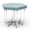 Beige, variant on OFM Hex Series Model 66 Vinyl Hexagon Stool, Leaf with Chrome Frame