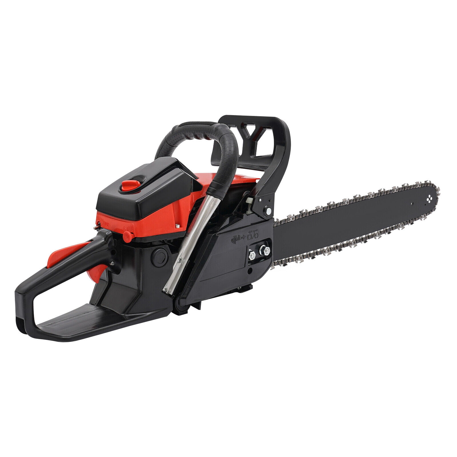 Gas Chainsaw, 2.2Kw Black+Red Handheld Gasoline Chain Saw, 58cc Gasoline Chainsaw For Garden Pruning, Forest Logging, Firewood Cutting
