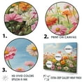 thumbnail image 3 of Designart "Charming Zinnias In The Countryside I" Zinnias Floater Framed Canvas Prints, 3 of 5