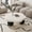 White Black, variant on Oufan 35.03" Petal-Shaped Macaron Coffee Table, Modern Wooden Center Table with 3 Ball Legs for Living Room, Small Apartment