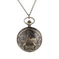 thumbnail image 4 of Personalized Pattern Steampunk Vintage Quartz Roman Numerals Pocket Watch, 4 of 9