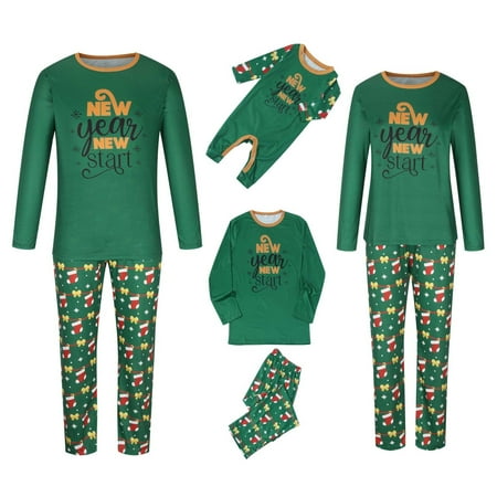 

Christmas Pajamas for Family Clearance Family Christmas Pjs Matching Sets Christmas Pajamas Santa Printed Top and Plaid Pants Sleepwear for Family Christmas Pajamas Clearance Cheap