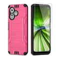 thumbnail image 2 of For Celero 3 Plus METKASE Strong Tough Metallic Design Hybrid in Slide-Out Package - Hot Pink, 2 of 4