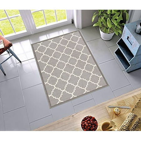 Non Skid Slip Rubber Back Antibacterial 3x5 3 X 4 7 Door Mat Rug Dallas Moroccan Trellis Grey Modern Geometric Lattice Thin Low Pile Machine Washable Indoor Outdoor Kitchen Entry Canada - Rubber Backed Washable Rugs Non Skid Slip Rubber Back Antibacterial 3x5 3 X 4 7 Door Mat Rug Dallas Moroccan Trellis Grey Modern Geometric Lattice Thin Low Pile Machine Washable Indoor Outdoor Kitchen Entry Canada - Rubber Backed Washable Rugs