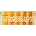 thumbnail image 5 of 15-Piece Bathroom Set: 2-Rugs/Mats, 1 -Fabric Shower Curtain, 12-Fabric Covered Rings Non Slip Rugs Home Dcor Geometric Orange, 5 of 5