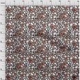 thumbnail image 3 of oneOone Cotton Poplin Rust Brown Fabric Giraffe Animal Skin Sewing Craft Projects Fabric Prints By Yard 56 Inch Wide, 3 of 4