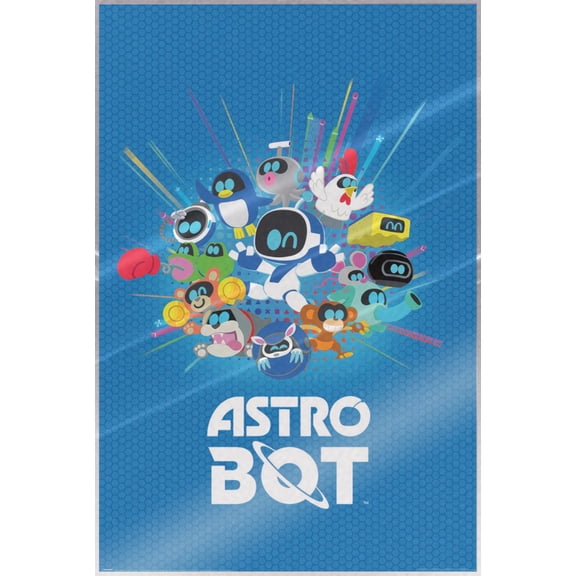 Astro Bot - Playstation Gaming Poster (Friends - Characters) (Size: 24" x 36") (Laminated Poster)