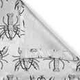 thumbnail image 6 of Ambesonne Lobster Valance & Curtain, Monochrome Sea Creature, 55"x30", Black and White, 6 of 7