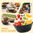 thumbnail image 5 of Homienly 6-Pack 36 oz Wheat Straw Bowls, Textured, Unbreakable, Microwave & Dishwasher Safe, for Cereal, Soup, Ramen, Pho, Salad, Black, 5 of 9