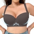 thumbnail image 4 of Blmnix Bralettes for Women Underwire Plus Size Seamless Bras Bralette Gray Sports Bra,40C, 4 of 8