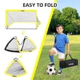 thumbnail image 4 of Portería de fútbol FITFIZZ portátil de 6 x 4 pies con pelota, escalera y conos, 4 of 7