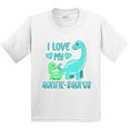 thumbnail image 3 of Inktastic I Love My Auntie-saurus Cute Brontosaurus Family Youth T-Shirt, 3 of 5
