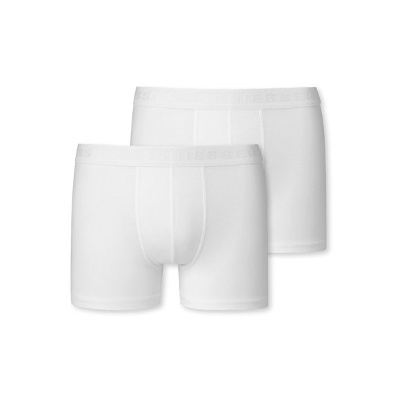 Schiesser Boys Boxer Shorts Cotton Blend White M