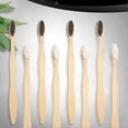 thumbnail image 3 of 20 Pieces Biodegradable Bamboo Toothbrushes Reusable Charcoal Bamboo Toothbrush Natural Reusable Toothbrushes With Bpa-free Soft Bristles And Natural, 3 of 5