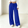 thumbnail image 5 of LUVDA Soft Ribbed Knit Relaxed Fit Pants for Women Fall Winter Gentle Casual Comfort, 5 of 8