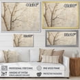 thumbnail image 4 of Designart "Minimalist Scene of Beige Sycamore Trees" Tree Sycamore Wall Decor, 4 of 7