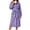 D Purple, variant on UVN Women Robes Winter Long Sleeve Bathrobe Plush Warm Premium Robe Soft Fluffy Sleepwear Nightgown with Pockets