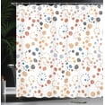 thumbnail image 3 of Ambesonne Modern Art Shower Curtain, Grunge Polka Dots Print, 69"Wx70"L, Sand Brown, 3 of 4