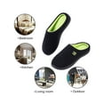 thumbnail image 6 of DL Mens Memory Foam House Slippers Slip on, Comfy Soft Indoor Home Bedroom Slippers For Mens Non-slip, 6 of 7