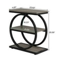 thumbnail image 4 of Yardi Yard 3-Shelf End Table, Modern Industrial, 23.62"W x 25.59"H, 11.81"D, Bedside Tables Small Dresser for Small Space, 4 of 4