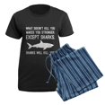thumbnail image 5 of CafePress - Sharks Will Kill You Women's Dark Pajamas - Women's Short Sleeve Print T-Shirt and Pants Dark Cotton Pajama Set, 5 of 7