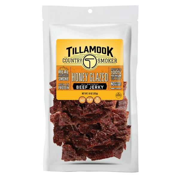 Tillamook Country Smoker Jerky, Honey Glazed, 10oz