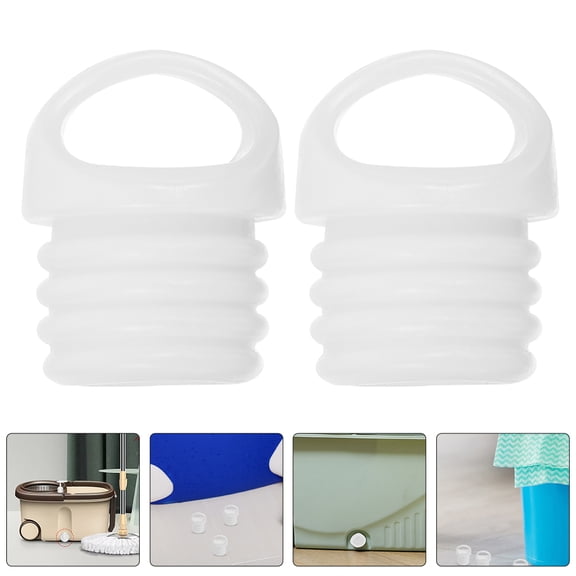 MLINS 6pcs  Mop Bucket Rubber Stopper Small Sealing Plug Mop Bucket Outlet Plug Mop Bucket Accessories