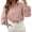 Pink, variant on Aayomet Women Shirts Womens Fall Long Sleeve Stretch Slim Round Neck Ribbed Basic Shirts,Pink XXL
