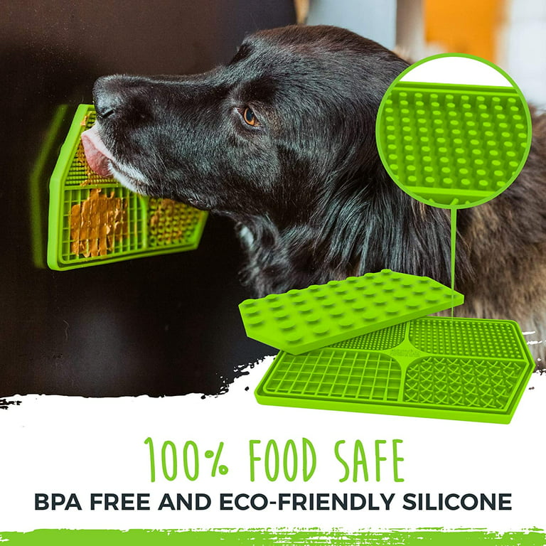 Mighty Paw Dog Lick Pad Food Grade Silicone Mat for Fun, Anxiety, and  Boredom Relief. Strong Suction Cups for Easy Grooming and Slow Feeding  Supports Dental Health Dishwasher Safe 