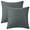Black, variant on REGALWOVEN Linen Farmhouse Decorative Throw Pillow Covers Rustic Square Cushion Covers Set of 2 for Home Sofa Couch Black 18" x 18"