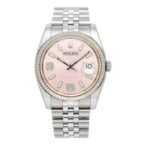Pre-Owned Rolex Datejust 116234 36MM Pink Dial With Stainless Steel Jubilee Bracelet