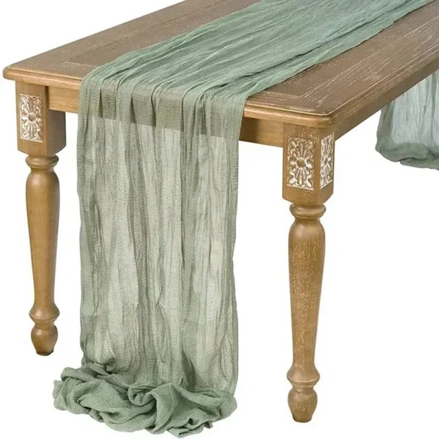 DEELLEEO Gaze Table Runner Dinning Decoration 90 * 300CM Rustique Pays Boho Mariage Fête Décoration de Table de Noël Runners de Table