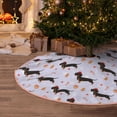 thumbnail image 5 of Sikiie Dachshund Dog Nativity Christmas Tree Skirt, Jesus Christian Winter Holiday Tree Mat Decoration(30-48IN)48", 5 of 6