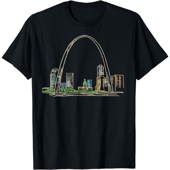 Gateway Arch St Louis T-shirt Tee T Shirt Tshirt