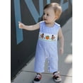 thumbnail image 6 of BemeyourBBs Baby Boy Thanksgiving Romper Turkey Embroidery Round Neck Jumpsuit, 6 of 9