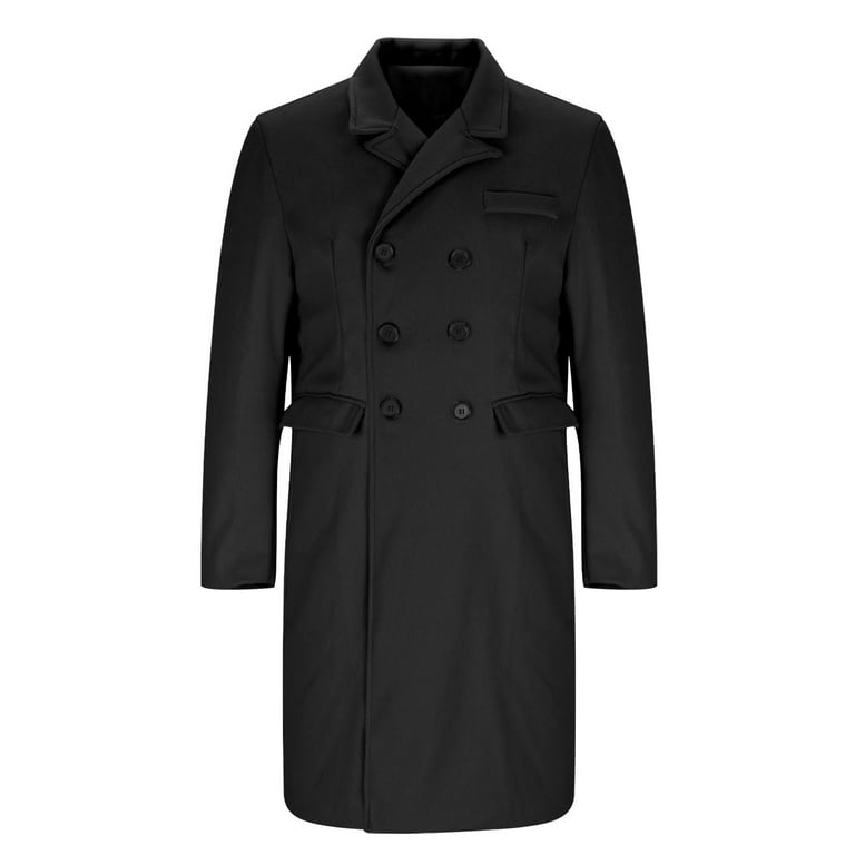 Miluxas 2025 Clearance! Men's Oversized Long Faux Wool Blend Miluxas 2025 Clearance! Men's Oversized Long Faux Wool Blend